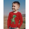 imageDinosaur Boys Valentines Shirt Long Sleeve Funny Trex Heart Crusher Valentine Day Toddler Boy Kids TShirtLove  Red