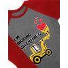 imageExcavator Digger Toddler Boys Valentines Day Shirt Im Digging Valentines Kids Raglan 34 Sleeve TShirt 4T Blue