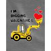 imageExcavator Digger Toddler Boys Valentines Day Shirt Im Digging Valentines Kids Raglan 34 Sleeve TShirt 4T Blue
