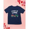 imageFarm Tractor Toddler Boys Valentines Shirt Loads of Love Valentines Day Kids TShirt for ToddlersNavy