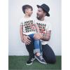 imageFather ampamp DaugherSon Matching TShirt Valentines Day Alphabet ABC I Love You Kids Gray 4T  Adults White Medium