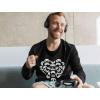 imageFunny Valentines Day Shirt for Men Video Gamer Heart Long Sleeve TShirtRed