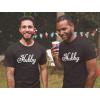 imageHubby ampamp Hubby Matching Outfit for Husband and Husband Gay Couple Valentines Day Hubby Red MediumHubby Red XLarge