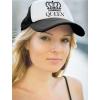 imageKING ampamp QUEEN Matching Couple Hats Set for Valentines Day His ampamp Hers Mesh CapsKing BlackWhite  Queen RedWhite