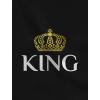 imageKing Queen ampamp Prince Family Set for Husband Wife ampamp Boy Matching for ValentinesKing Black  Prince Black  Queen Black