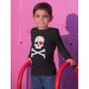 imagePirate Heart Eyepatch Girls Boys Valentines Day Shirt Skull ampamp Crossbones Valentine Toddler Kids Long Sleeve TShirtBlack