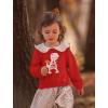 imageTractor Valentines Sweatshirt Girls Boys Toddlers Kids Dinosaur Sweater Style 56 Red