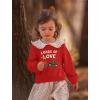 imageTstars Loads of Love Valentines Gift Tractor Loving Toddler Kids SweatshirtLoads Tractor  Red