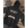 imageTstars Video Gamer Valentines Day Hoodie Controllers Heart Be My Player 2 Women HoodieBlack