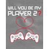imageTstars Video Gamer Valentines Day Shirt Player 34 Women Sleeve Baseball Jersey ShirtBlackGray