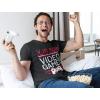 imageV is for Video Games Funny Valentines Day Gamer Men Gift TShirtBlack