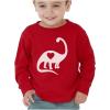 imageDinosaur Boys Valentines Shirt Long Sleeve Funny Trex Heart Crusher Valentine Day Toddler Boy Kids TShirtHeart  Red