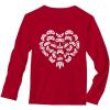 imageFunny Valentines Day Shirt for Men Video Gamer Heart Long Sleeve TShirtRed