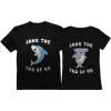 imageJaws The Two of Us Valentines Day Outfit for Him ampamp Her Matching Couples ShirtsMen Black  Women Black