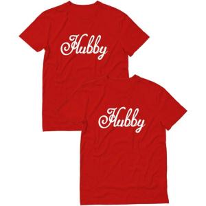 imageHubby ampamp Hubby Matching Outfit for Husband and Husband Gay Couple Valentines Day Hubby Red MediumHubby Red XLarge
