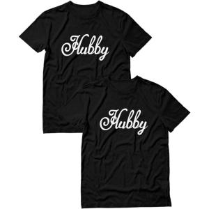 imageTstars Hubby ampamp Hubby Matching Outfit for Husband and Husband Gay Couple Valentines Day Hubby Black XLargeHubby Black XXXLarge