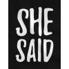 imageShe Said Yes   Engagement Wedding Matching Valentines Day TShirt for CouplesMen Black  Women Red