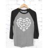 imageTstars Valentines Day Gamer Shirt Controllers Heart 34 Sleeve Baseball Jersey ShirtBlackGray