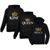 imageKing Queen Prince Family Matching Hoodies Husband Wife ampamp Son Valentines Day SetQueen Black  King Black  Prince Black