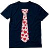 imageRed Hearts Tie for Valentines Day Love Mens TShirtNavy
