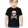 imageTstars  Pirate Skull ampamp Heart Valentines Day Toddler Kids TShirtBlack