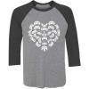 imageTstars Valentines Day Gamer Shirt Controllers Heart 34 Sleeve Baseball Jersey ShirtBlackGray