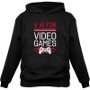 imageV is for Video Games Funny Valentines Day Gamer Men Gift HoodieBlack