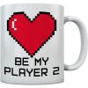 imageVideo Games Coffee Mug Valentines Gift for Boyfriend Girlfriend Husband Wife Funny Gamer Gifts Be My Player 2 Valentines Day Gamers Coffee Mug 15 Ounce WhiteWhite
