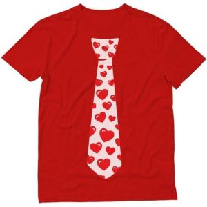 imageRed Hearts Tie for Valentines Day Love Mens TShirtRed