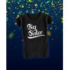 imageGift for Big Sister Pregnancy Announcement Sibling Girls Fitted TShirtBlack