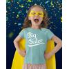 imageGift for Big Sister Pregnancy Announcement Sibling Girls Fitted TShirtChill Blue
