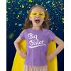 imageGift for Big Sister Pregnancy Announcement Sibling Girls Fitted TShirtLavender