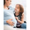 imageTstars Awesome Daughters Get Promoted to Big Sister Baby Announcement Girls Shirt Black Small