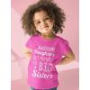 imageTstars Awesome Daughters Get Promoted to Big Sister Baby Announcement Girls Shirt Pink Small