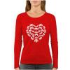 imageFunny Valentines Day Gamer Shirt Controllers Heart Women Long Sleeve TShirtRed