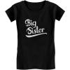 imageGift for Big Sister Pregnancy Announcement Sibling Girls Fitted TShirtBlack