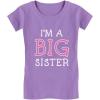 imageIm a Big Sister Shirt Baby Announcement Sibling Girls Kids Fitted TShirtLavender