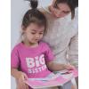 imageBig Sister Shirt Baby Announcement Sibling Reveal Toddler Kids Girls TShirtPink