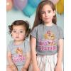 imagePaw Patrol Skye Big Sister Little Sister Matching Outfits Girls Sibling ShirtsKid Gray  Baby Gray