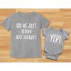 imageTstars Did We Just Become Bestfriends Big Brother Sister Little Bro Sis Matching Sibling Kids Shirt ampamp Baby Bodysuit SetChild Gray  Baby Gray