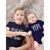 imageTstars Did We Just Become Bestfriends Big Brother Sister Little Bro Sis Matching Sibling Kids Shirt ampamp Baby Bodysuit SetChild Navy  Baby Navy
