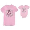 imageTstars Big Sister Shirt Baby Little Sister Matching Outfits Girls Sibling Shirts SetBig Sister Pink  Little Sister Pink