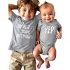 imageTstars Did We Just Become Bestfriends Big Brother Sister Little Bro Sis Matching Sibling Kids Shirt ampamp Baby Bodysuit SetChild Gray  Baby Gray