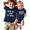 imageTstars Did We Just Become Bestfriends Big Brother Sister Little Bro Sis Matching Sibling Kids Shirt ampamp Baby Bodysuit SetChild Navy  Baby Navy