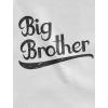 imageGift for Big Brother Siblings Boys Toddler Raglan 34 Sleeve Baseball TeeGreenWhite
