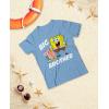 imageTstars  Spongebob and Gary Big Brother Funny Toddler Kids TShirtCalifornia Blue