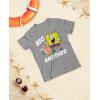 imageTstars  Spongebob and Gary Big Brother Funny Toddler Kids TShirtGray