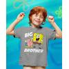 imageTstars  Spongebob and Gary Big Brother Funny Toddler Kids TShirtGray