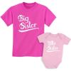 imageTstars Big Sister Little Sister Matching Outfits Baby Announcement Sibling Shirts SetGirls Shirt Wow Pink  Baby Pink