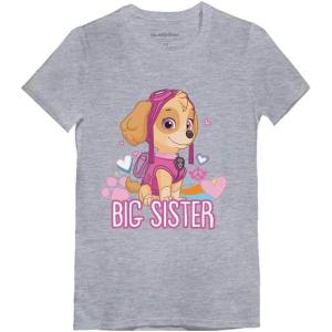 imageSkye Big Sister Toddler Shirt Official Paw Patrol Tee Kids Girls Fitted TShirtGray
